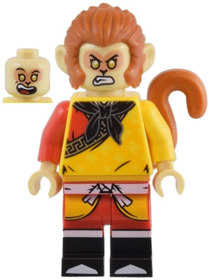Preowned LEGO® Minifigure – Monkie Kid mk126 Monkey King Yellow Robe
