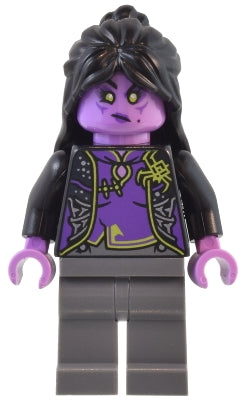 Preowned LEGO® Minifigure – Monkie Kid mk134 Spider Queen - Black Hair, Dark Bluish Gray Legs