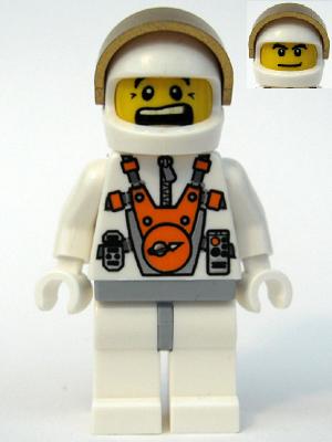 Preowned LEGO® Minifigure – Space mm011 Mars Mission Astronaut w/Helmet and Dual Sided Head