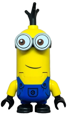 Preowned LEGO® Minifigure – Despicable Me and Minions mnn016 Minion - Tall, Blue Overalls, Eyes Looking Sideways