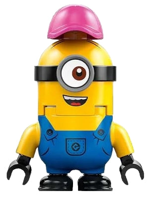 Preowned LEGO® Minifigure – Despicable Me and Minions mnn024 Minion Mel - Dark Pink Cap