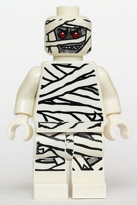 Preowned LEGO® Minifigure – Monster Fighters mof001 Mummy Glow In Dark Pattern
