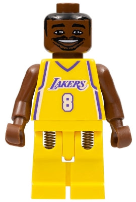 Preowned LEGO® Minifigure – Sports nba001 NBA Kobe Bryant Los Angeles Lakers 8 (Home Unifor
