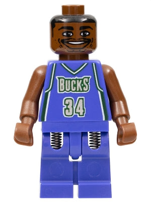 Preowned LEGO® Minifigure – Sports nba005 NBA Ray Allen Milwaukee Bucks 34
