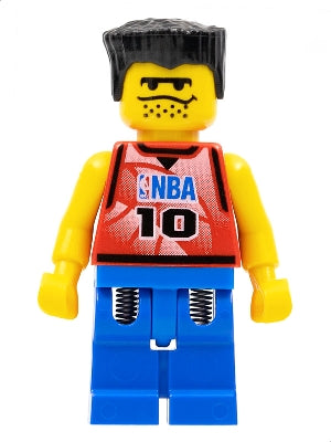 Preowned LEGO® Minifigure – Sports nba031 NBA Player Number 10 w/Blue Legs