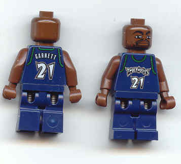 Preowned LEGO® Minifigure – Sports nba036 NBA Kevin Garnett Minnesota Timberwolves 21 (Dark