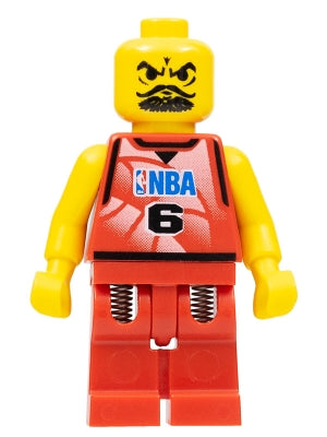 Preowned LEGO® Minifigure – Sports nba041 NBA Player Number 6