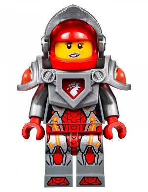 Preowned LEGO® Minifigure – NEXO KNIGHTS nex016 Macy Halbert Flat Silver Visor and Armor