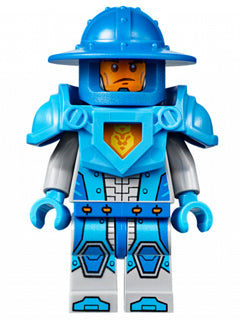 Preowned LEGO® Minifigure – NEXO KNIGHTS nex019 Royal Soldier/Kings Guard Blue Helmet w/Bro