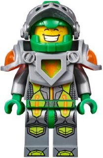 Preowned LEGO® Minifigure – NEXO KNIGHTS nex025 Aaron Fox Flat Silver Visor and Armor