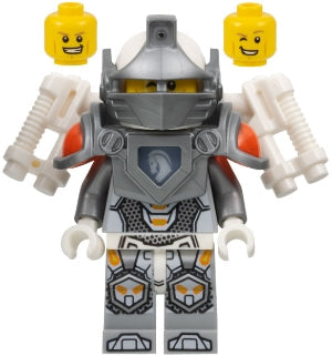 Preowned LEGO® Minifigure – NEXO KNIGHTS nex028 Lance Richmond Flat Silver Visor and Armor