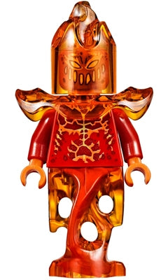Preowned LEGO® Minifigure – NEXO KNIGHTS nex050 Flama Red Head and Torso