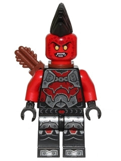 Preowned LEGO® Minifigure – NEXO KNIGHTS nex052 Flame Thrower (Lava Fighter)