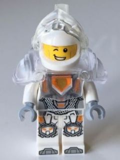 Preowned LEGO® Minifigure – NEXO KNIGHTS nex055 Lance Richmond Trans-Clear Visor and Armor