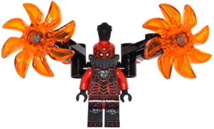 Preowned LEGO® Minifigure – NEXO KNIGHTS nex056 General Magmar Backpack w/Saw Blades (Ultim