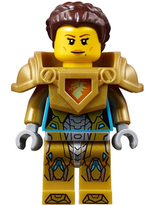 Preowned LEGO® Minifigure – NEXO KNIGHTS nex066 Queen Halbert Pearl Gold Armor