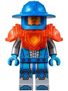Preowned LEGO® Minifigure – NEXO KNIGHTS nex074 Royal Soldier/Kings Guard Blue Helmet w/Bro