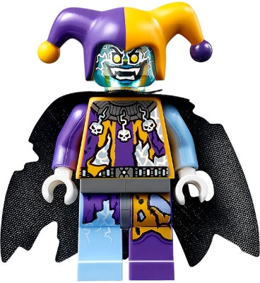 Preowned LEGO® Minifigure – NEXO KNIGHTS nex087 Jestro Bright Light Orange and Dark Purple