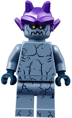 Preowned LEGO® Minifigure – NEXO KNIGHTS nex088 Stone Stomper Small Dark Blue Cracks on Che