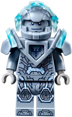 Preowned LEGO® Minifigure – NEXO KNIGHTS nex106 Clay Moorington Sand Blue Helmet and Armor