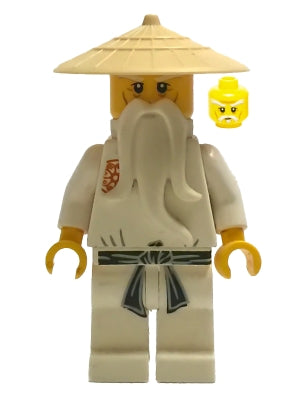 Preowned LEGO® Minifigure – NINJAGO njo0002 Wu Sensei The Golden Weapons
