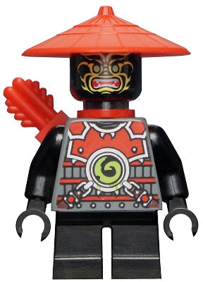 Preowned LEGO® Minifigure – NINJAGO njo0072 Stone Army Scout Yellow Face Red Quiver