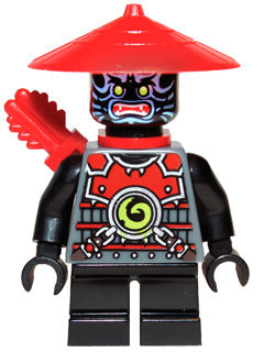 Preowned LEGO® Minifigure – NINJAGO njo0082 Stone Army Scout Blue Face Red Quiver