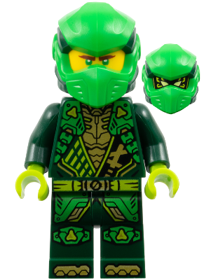 Preowned LEGO® Minifigure – NINJAGO njo0928 (Lloyd - Dragons Rising, Tunic with Shoulder Armor, Head Wrap)