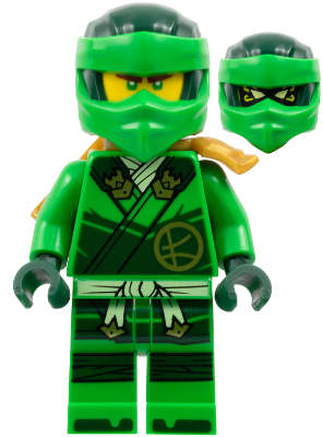 Preowned LEGO® Minifigure – NINJAGO njo0929 (Lloyd - Dragons Rising, Tunic, Head Wrap, Scabbard)