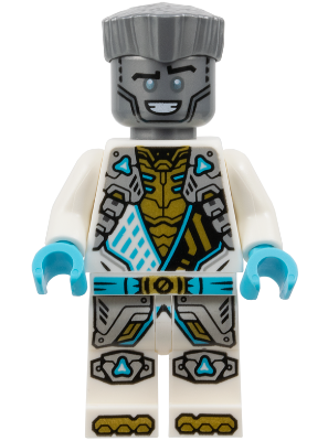 Preowned LEGO® Minifigure – NINJAGO njo0934 (Zane - Dragons Rising, Tunic with Shoulder Armor, Hair)