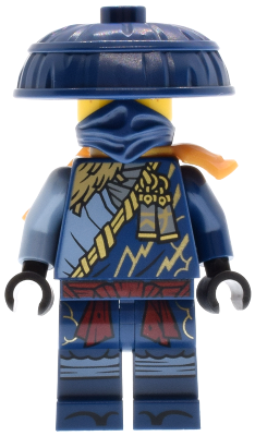 Preowned LEGO® Minifigure – NINJAGO njo0941 (Rogue (Jay) - Hat, Shoulder Armor)