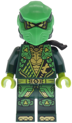 Preowned LEGO® Minifigure – NINJAGO njo0959 (Lloyd - Dragons Rising, Tunic with Shoulder Armor, Head Wrap, Scabbard)