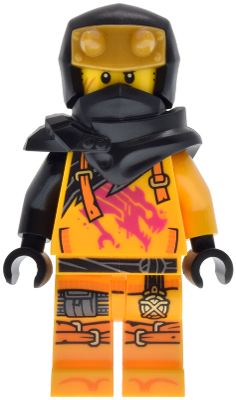 Preowned LEGO® Minifigure – NINJAGO njo0960 (Arin - Shirt with Magenta Dragon, Hood with Horns)