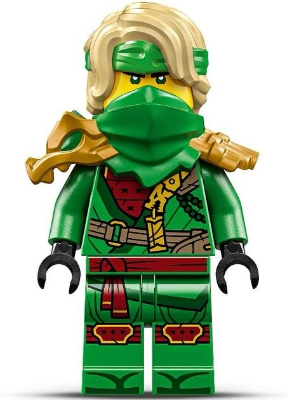 Preowned LEGO® Minifigure – NINJAGO njo0974 (Lloyd - Dragons Rising, Tunic with Strap and Charm, Dragon Shoulder Armor)