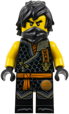 Preowned LEGO® Minifigure – NINJAGO njo0985 (Cole - Dragons Rising, Tournament Armor, Black Bandana)