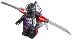 Preowned LEGO® Minifigure – NINJAGO njo0100 Nindroid Warrior w/Twin Blade Jet Pack