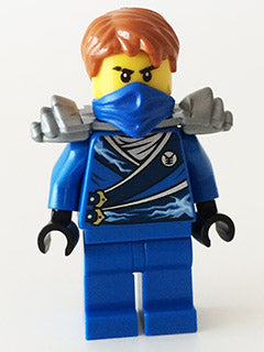 Preowned LEGO® Minifigure – NINJAGO njo0103 Jay (Techno Robe) Rebooted Flat Silver Shoulder