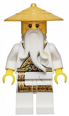 Preowned LEGO® Minifigure – NINJAGO njo0180 Wu Sensei Gold Trimmed Outfit
