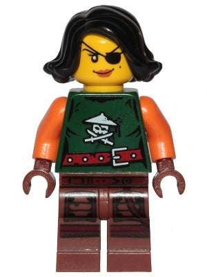 Preowned LEGO® Minifigure – NINJAGO njo0218 Cyren Dark Green Outfit