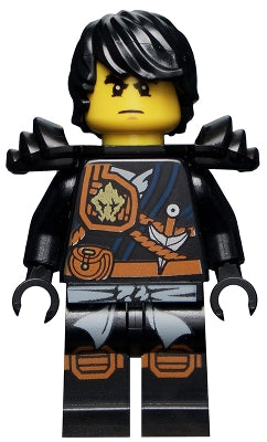 Preowned LEGO® Minifigure – NINJAGO njo0250 Cole Knee Pads Armor Hair