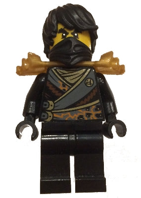 Preowned LEGO® Minifigure – NINJAGO njo0270 Cole Rebooted Shoulder Armor Hair