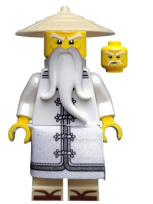 Preowned LEGO® Minifigure – The LEGO NINJAGO Movie njo0354 Sensei Wu The LEGO NINJAGO Movie