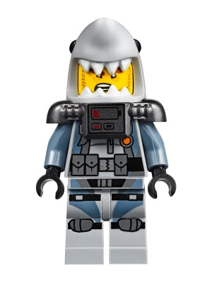 Preowned LEGO® Minifigure – The LEGO NINJAGO Movie njo0362 Shark Army Great White Scuba Suit