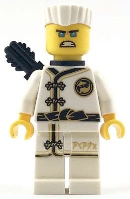Preowned LEGO® Minifigure – NINJAGO njo0423 Zane White Wu-Cru Training Gi