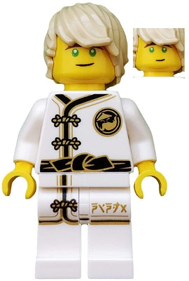 Preowned LEGO® Minifigure – NINJAGO njo0429 Lloyd White Wu-Cru Training Gi Tousled Hair