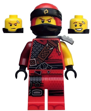 Preowned LEGO® Minifigure – NINJAGO njo0457 Kai Hunted Flat Silver Side-Scabbard