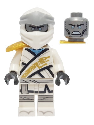 Preowned LEGO® Minifigure – NINJAGO njo0670 Zane Legacy Pearl Gold Armor Shoulder Pad Flat S