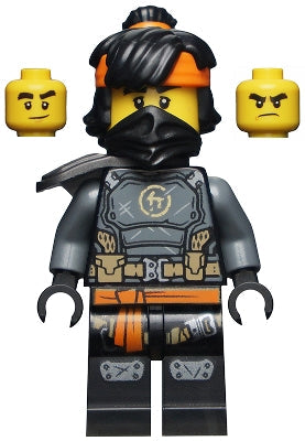 LEGO® Minifigure NINJAGO njo0678 Cole The Island Mask and Hair w/Bandana