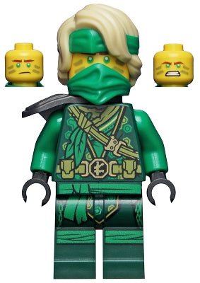 Preowned LEGO® Minifigure – NINJAGO njo0682 Lloyd The Island Mask and Hair w/Bandana Armor S