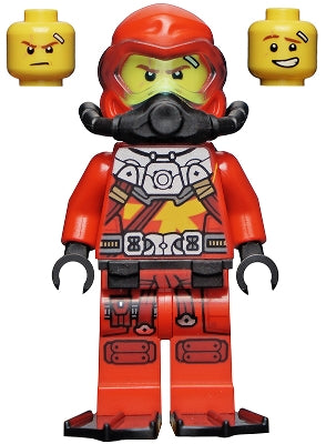 Preowned LEGO® Minifigure – NINJAGO njo0695 Kai Seabound Scuba Gear